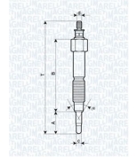 MAGNETI MARELLI - 062900093304 - Свеча накаливания